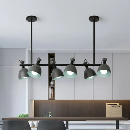 DecorBites™ Swivelable Macaron Island Pendant in Grey/Blue/Green for Dining Room with 4/6 Bulbs