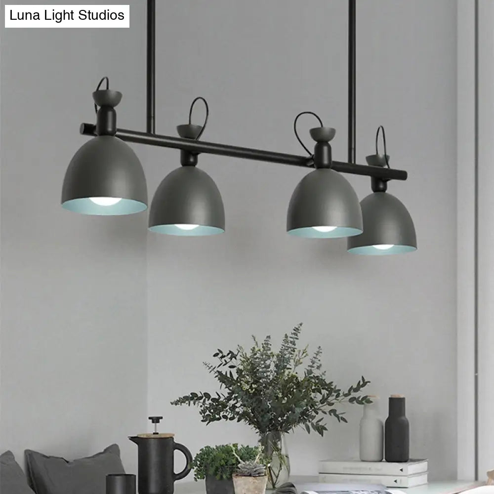 DecorBites™ Swivelable Macaron Island Pendant in Grey/Blue/Green for Dining Room with 4/6 Bulbs