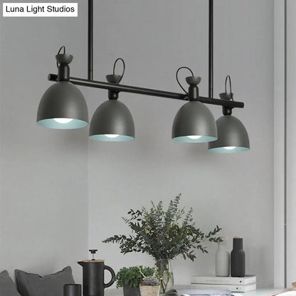 DecorBites™ Swivelable Macaron Island Pendant in Grey/Blue/Green for Dining Room with 4/6 Bulbs
