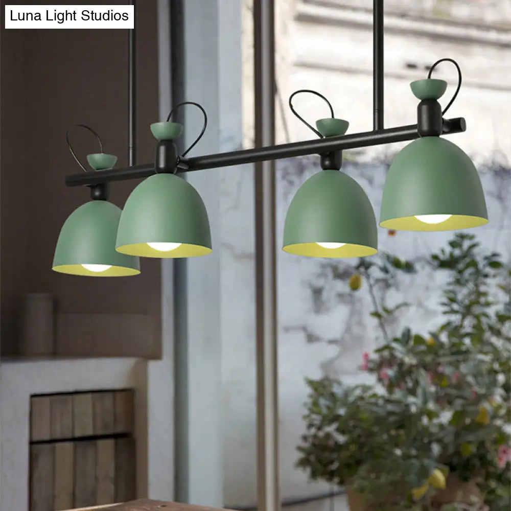 DecorBites™ Swivelable Macaron Island Pendant in Grey/Blue/Green for Dining Room with 4/6 Bulbs