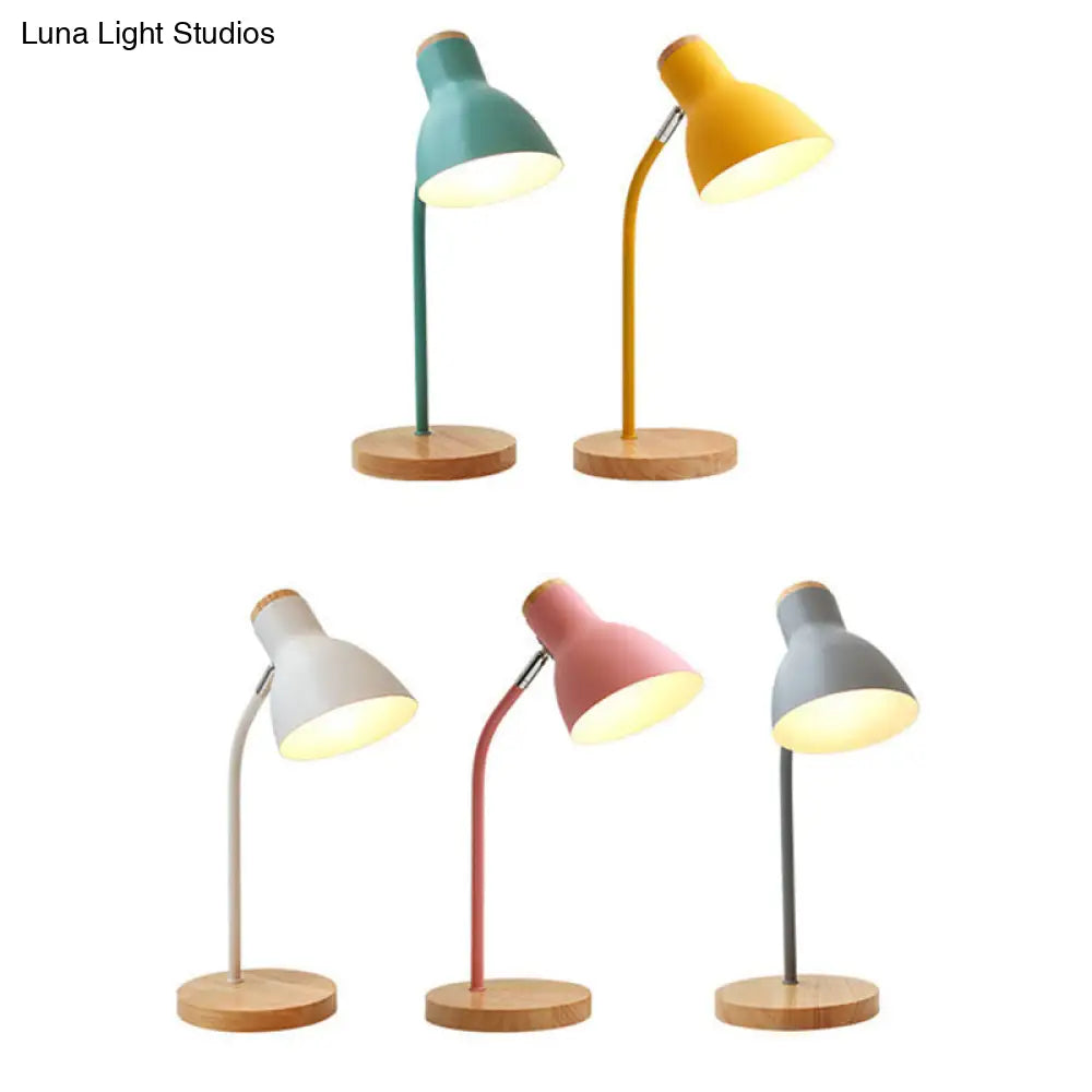 DecorBites™ Swivelable Macaron Metal Night Lamp - Child Room Table Light with Flashlight Design