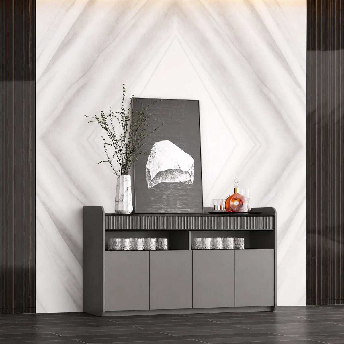 Synte · Office Credenza Cabinet Sideboard