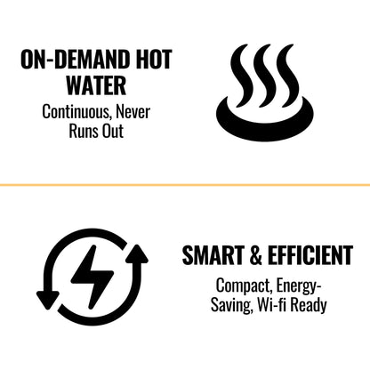 RN 8.5 GPM Non-Condensing 180K BTU Outdoor Tankless Water Heater With Wi-Fi (SAK35621)