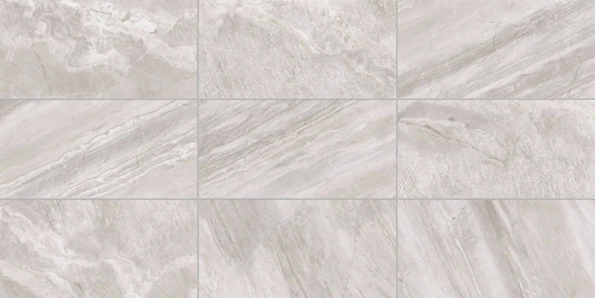 Barcelona Taupe Bullnose Travertine Look Porcelain Moldings 3x24