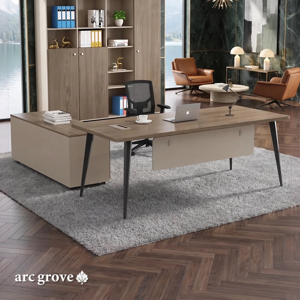 Tawn · Office Desk w/ Mobile Storage