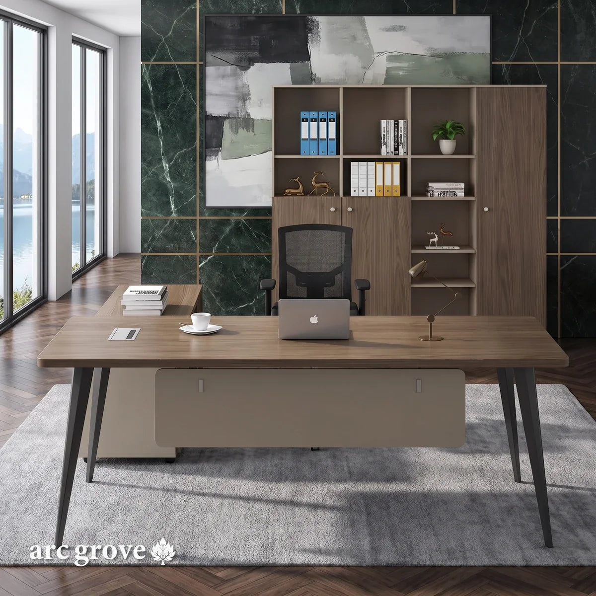 Tawn · Office Desk w/ Mobile Storage