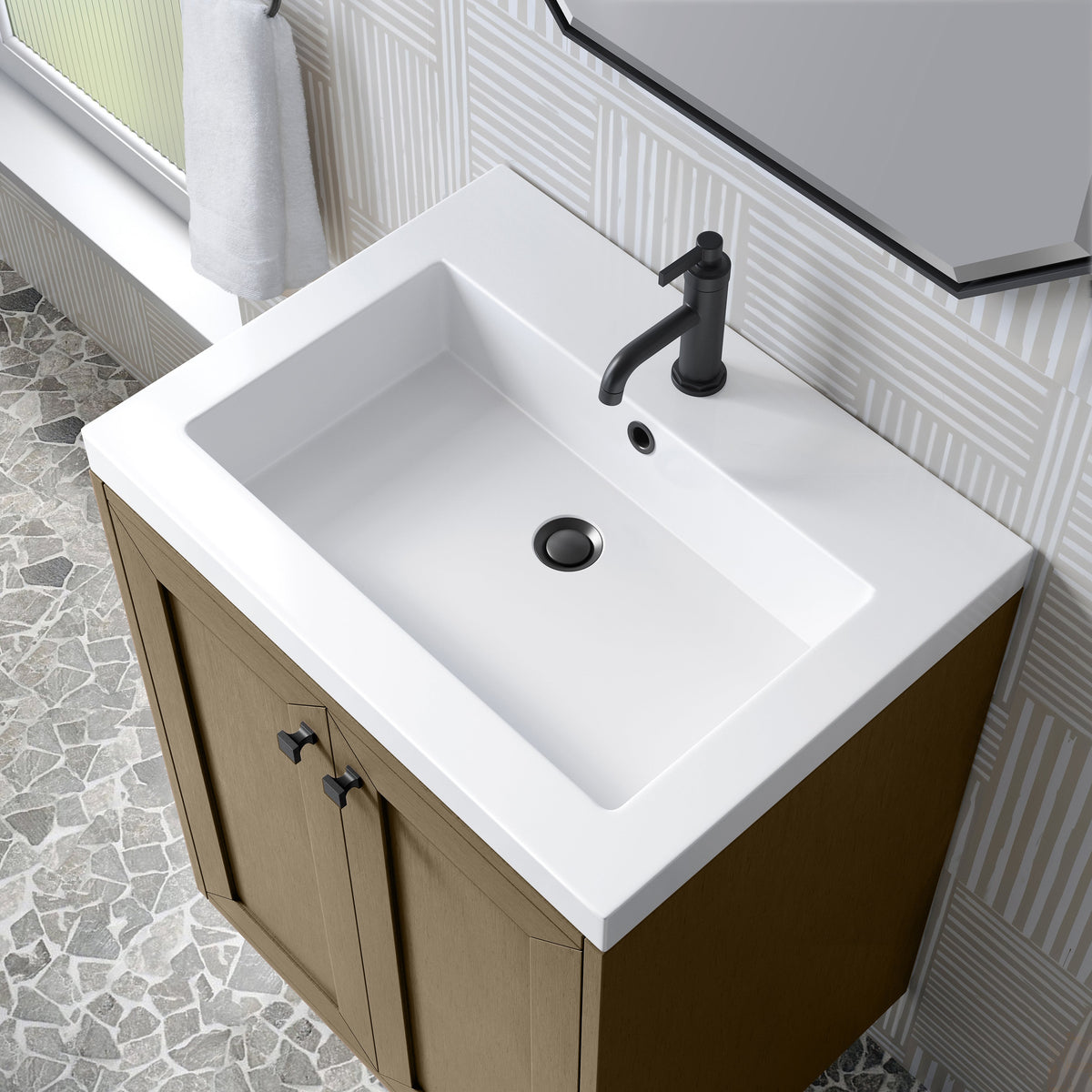 James Martin Chianti 24" Single Bathroom Vanity, Walnut Whisper