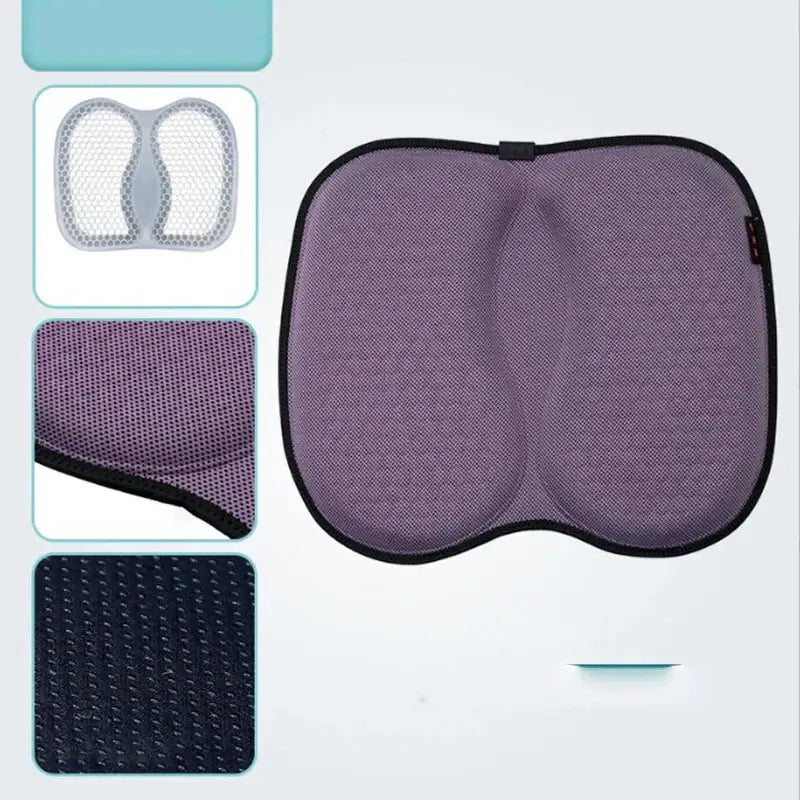 Teal & black 3d honeycomb silica gel seat cushion office chair support