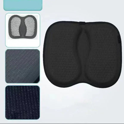 Teal & black 3d honeycomb silica gel seat cushion office chair support