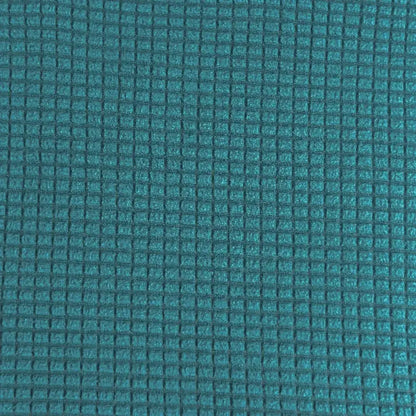 Teal blue quilted chair cover stretch elastic dining room protector