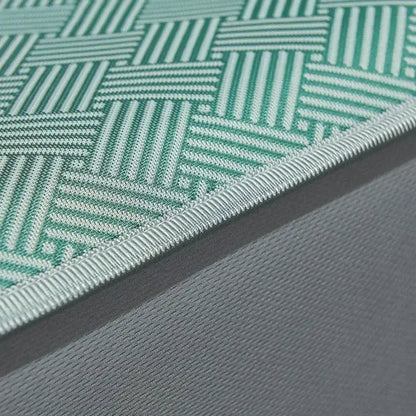 Teal herringbone cooling silky soft fitted sheet set bedroom bedding