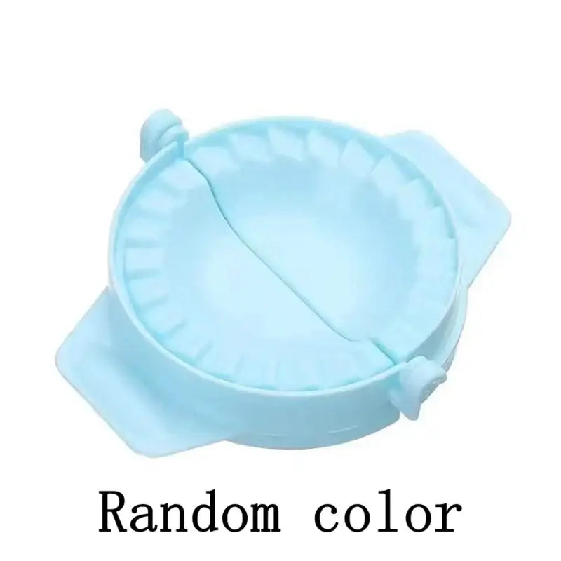 Teal & orange dough press tool kitchen dumpling skin maker