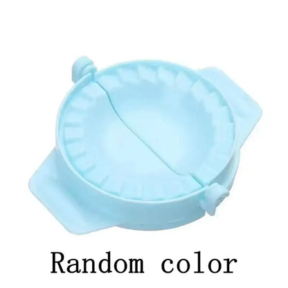 Teal & orange dough press tool kitchen dumpling skin maker