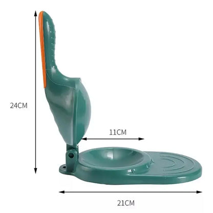 Teal & orange dough press tool kitchen dumpling skin maker