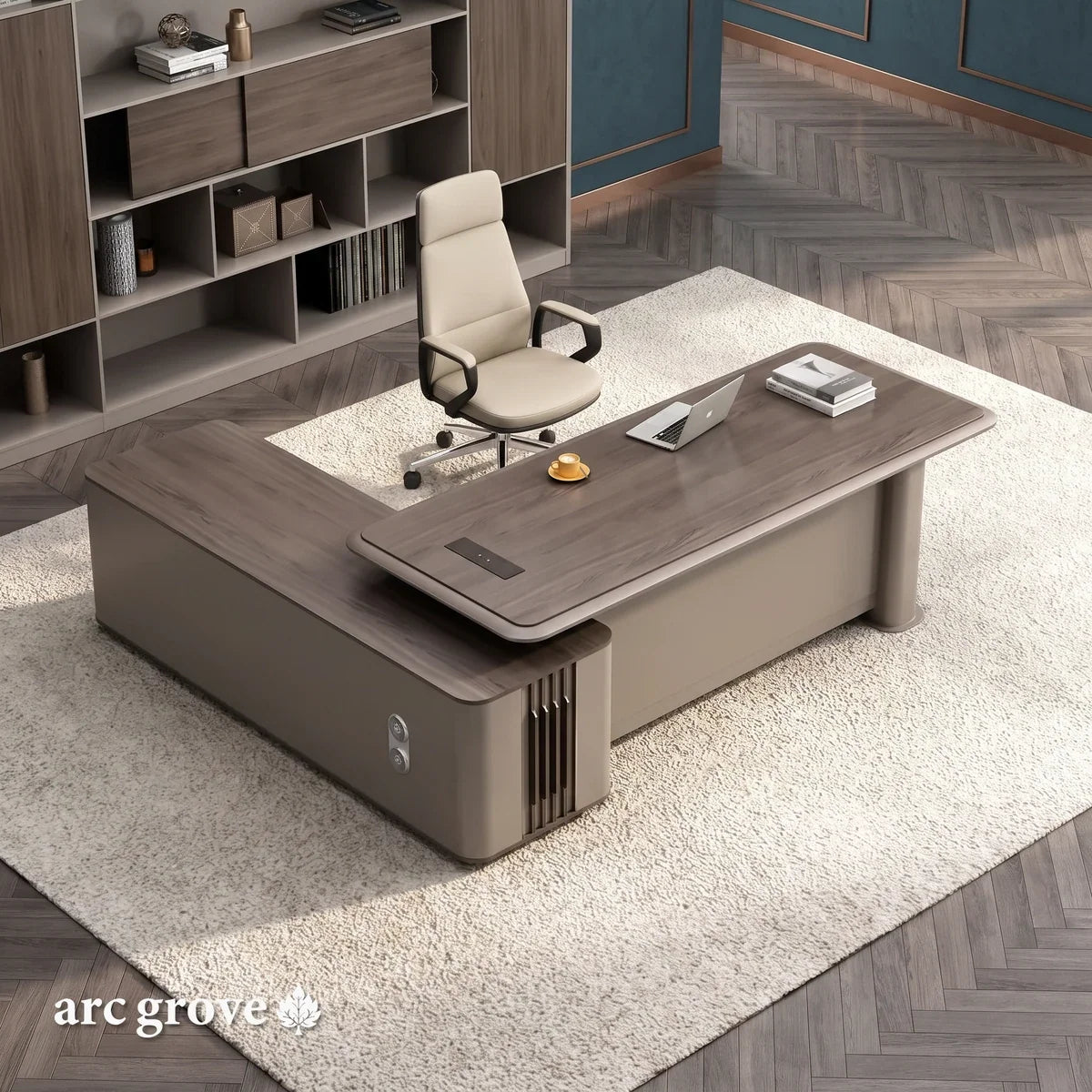 Teller · Modern L-Shaped Executive Desk
