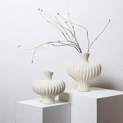 Terracotta heart fringe heterophore vase living room ceramic decor