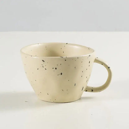 Terracotta speckled creative ceramic espresso cup set dining room
