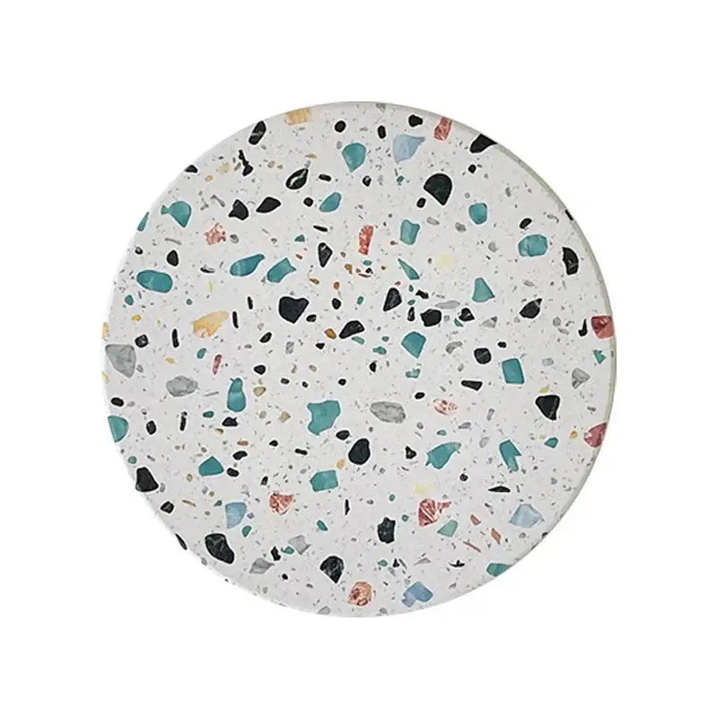 Terrazzo diatomite coasters set of 4 dining room mug mats