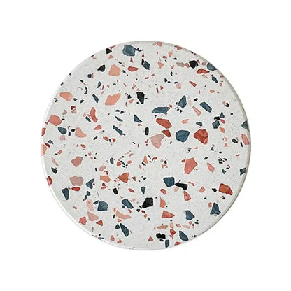 Terrazzo diatomite coasters set of 4 dining room mug mats