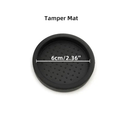 Textured black espresso distribution tool kitchen palm tamper