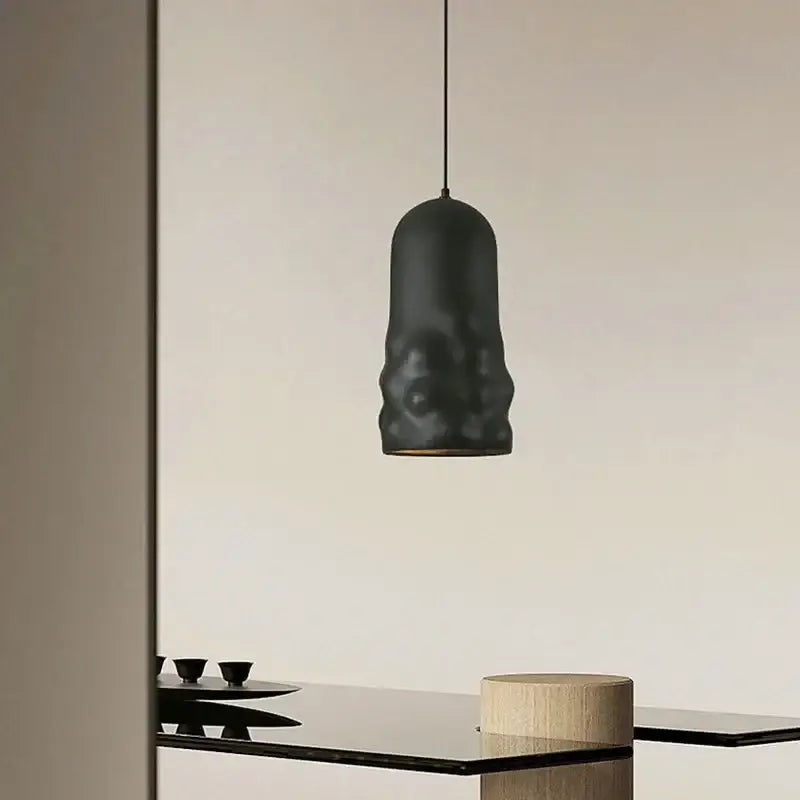 Textured creamy wind pendant lamps for dining room