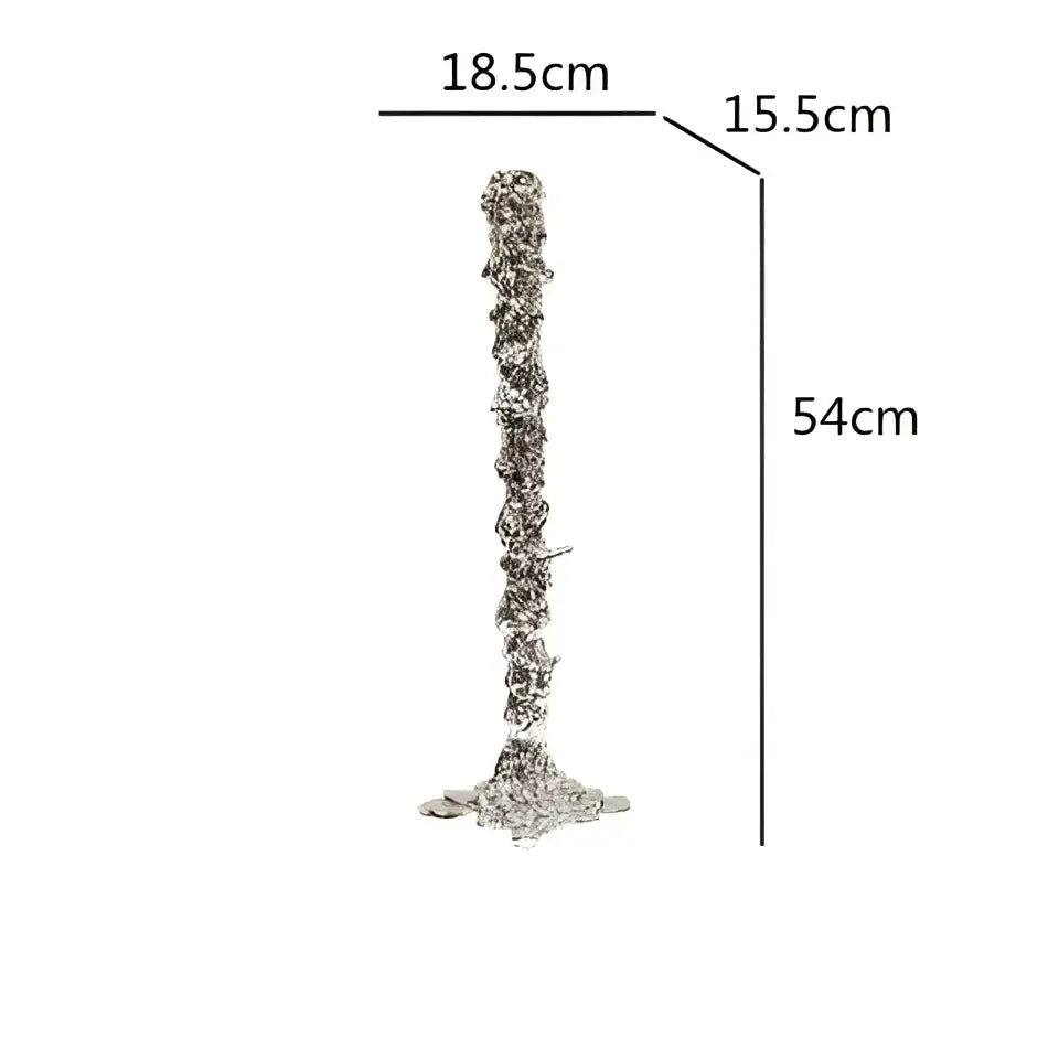 Textured gold & silver golden candlestick holder dining room centerpiece