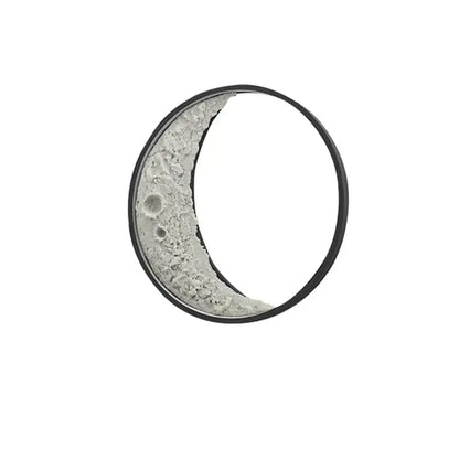 Textured moon crescent wall lamp – garden terrace warm lighting