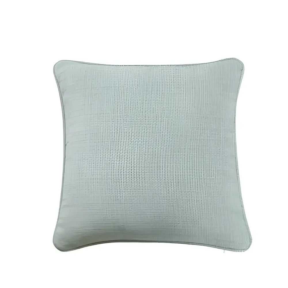 Textured peach & grey cotton linen pillow cover living room