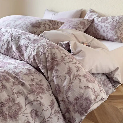 Textured soft yellow cotton bedding set bedroom duvet and pillows