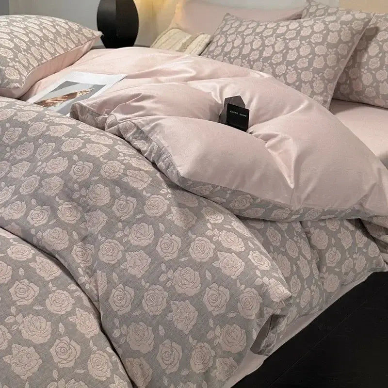 Textured soft yellow cotton bedding set bedroom duvet and pillows
