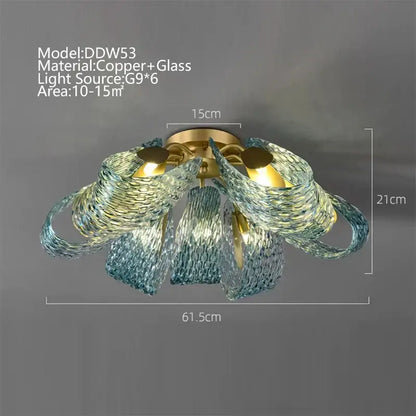 Textured turquoise blue glass luxury wall sconce pair for bedroom