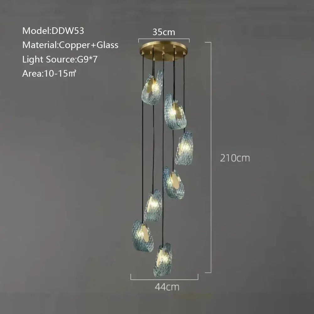 Textured turquoise blue glass luxury wall sconce pair for bedroom