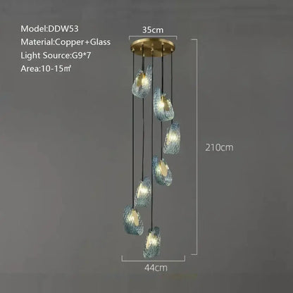Textured turquoise blue glass luxury wall sconce pair for bedroom