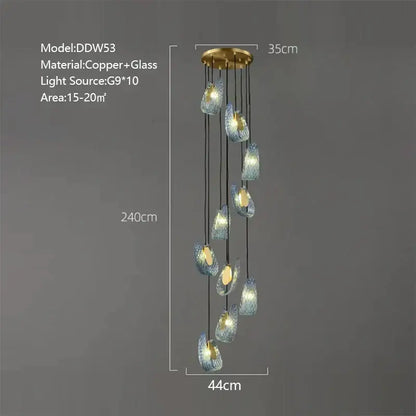 Textured turquoise blue glass luxury wall sconce pair for bedroom