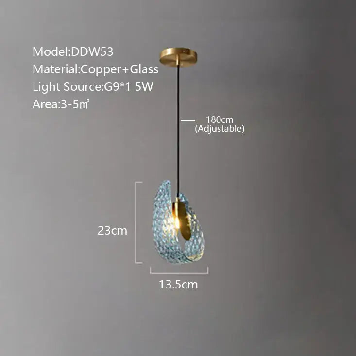 Textured turquoise blue glass luxury wall sconce pair for bedroom