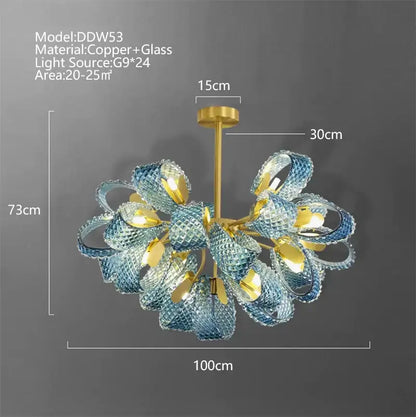 Textured turquoise blue glass luxury wall sconce pair for bedroom