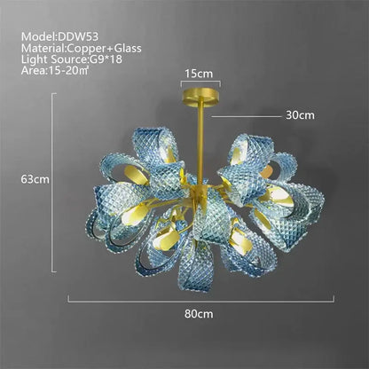 Textured turquoise blue glass luxury wall sconce pair for bedroom