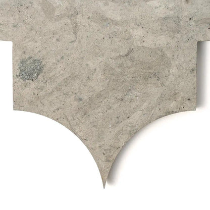 Thala Gray Honed Arabesque Limestone Waterjet Decos 8x11