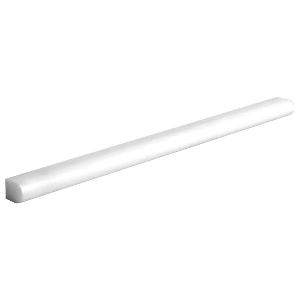 Thassos Polished Pencil Liner Marble Moldings 1/2x12