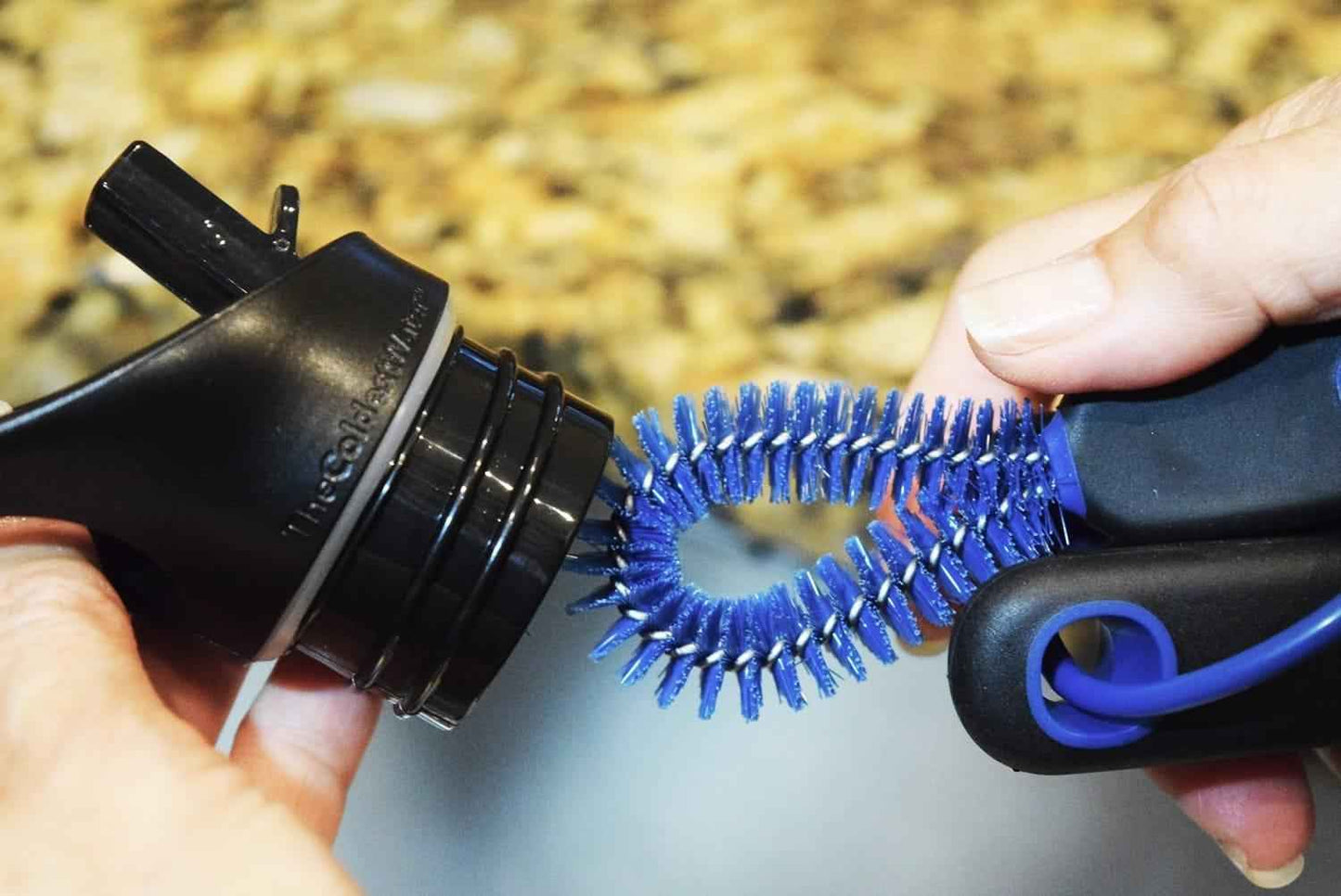The Water Bottle Brush: 3 Tools in 1
