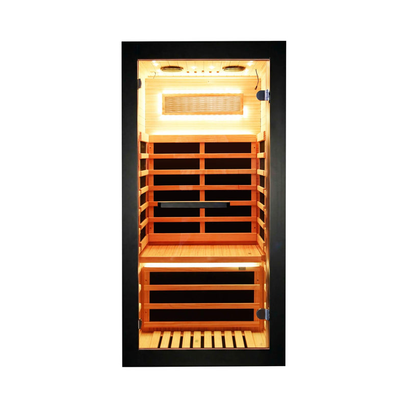 Thermora Single-Person Chilean Pine Infrared Sauna Cabin (SAK57926)