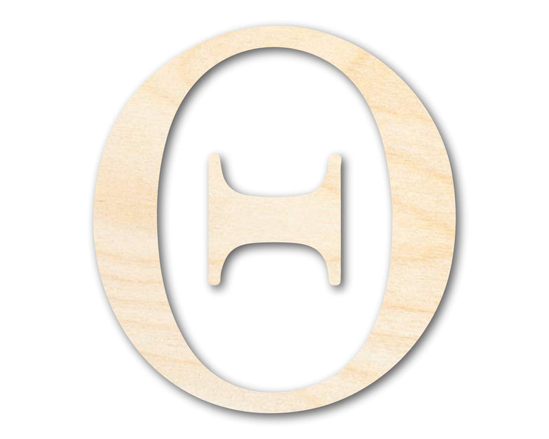 Unfinished Wood Theta Silhouette - Craft- up to 46" DIY