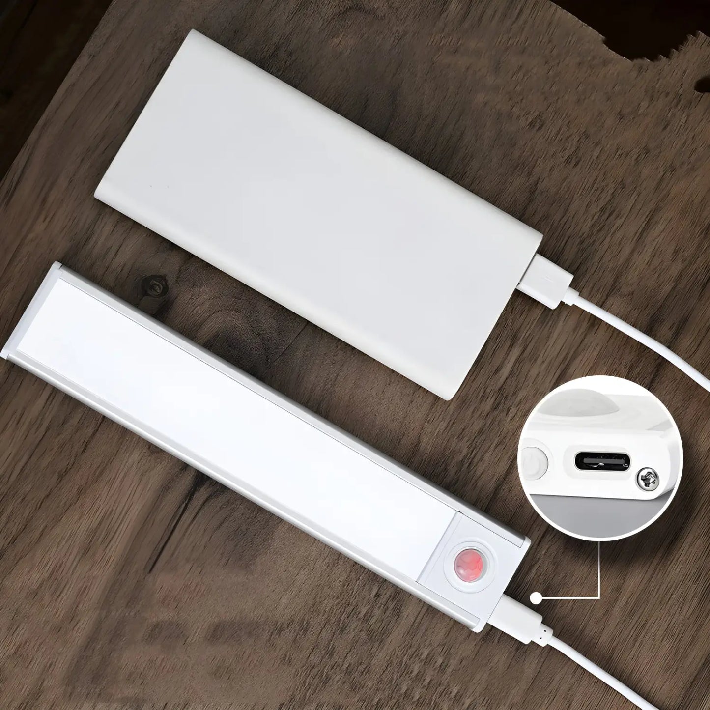 Thin Rechargeable Motion Sensor Light with Intelligent Features
