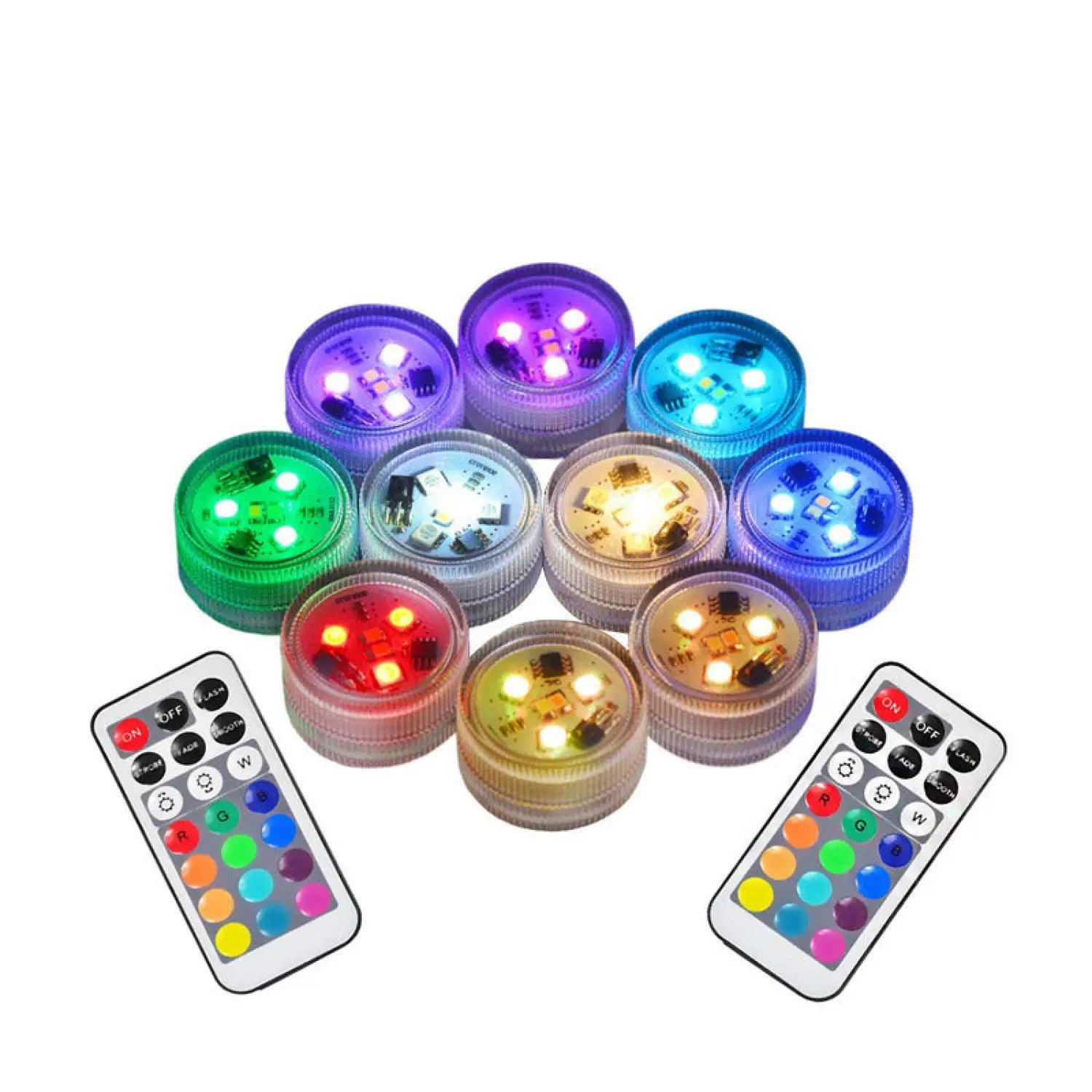 Three Diamond LED Aquarium Lights with RGB Remote Control