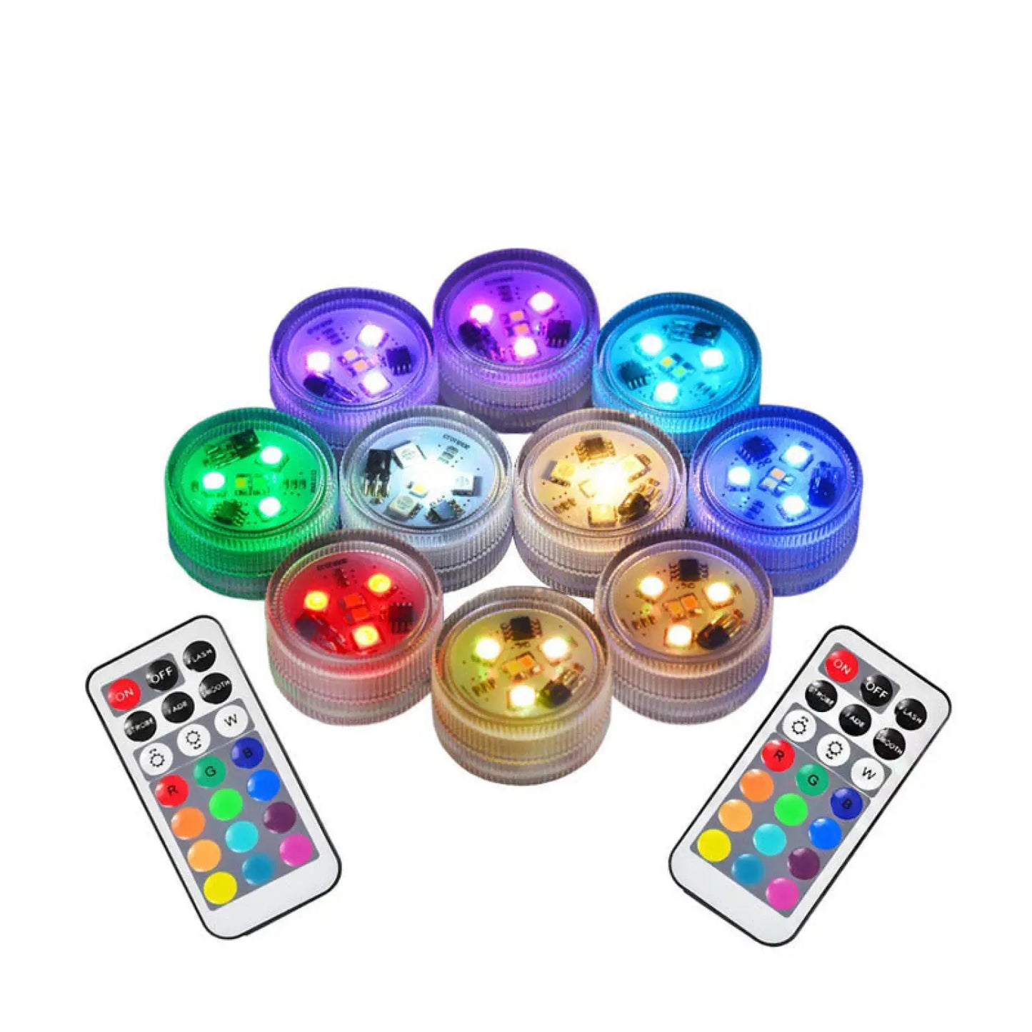 Three Diamond LED Aquarium Lights with RGB Remote Control