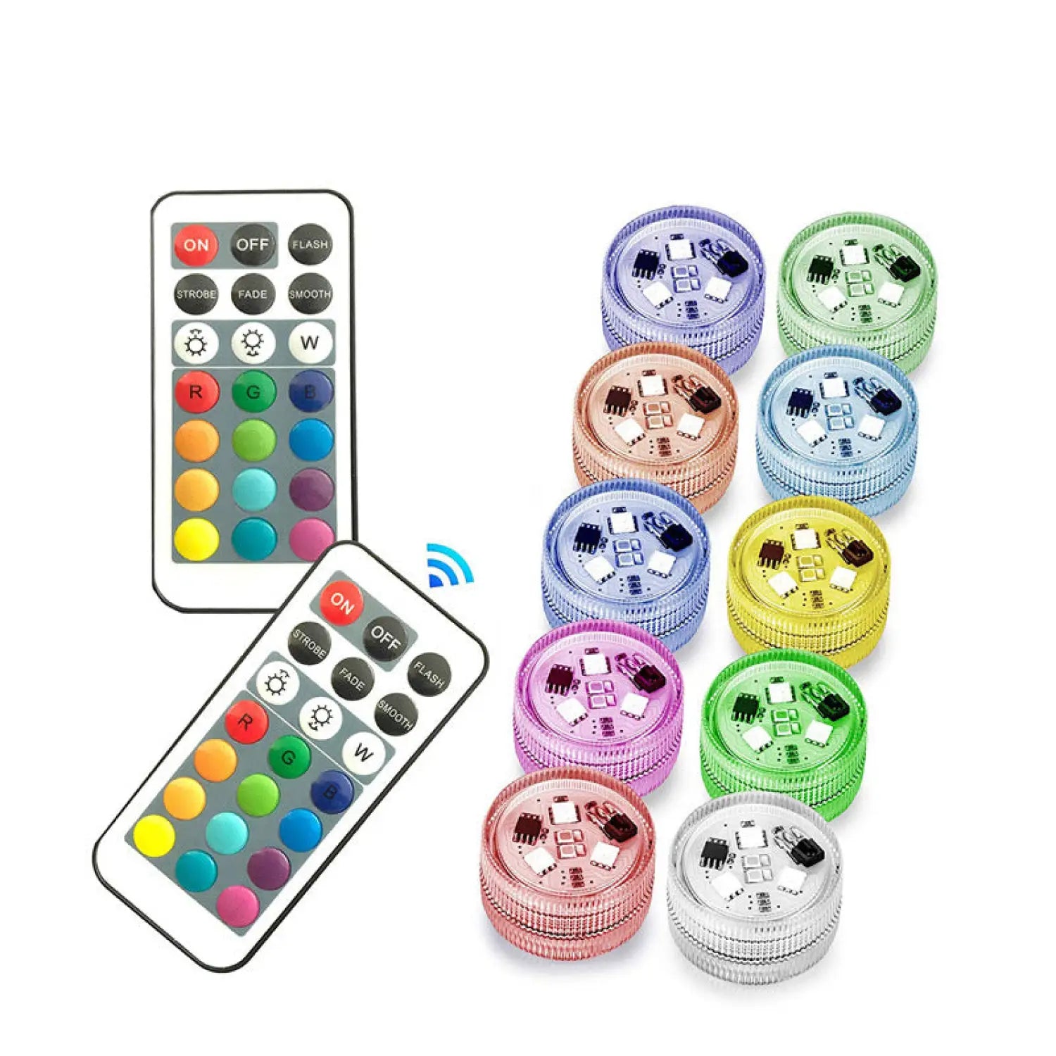 Three Diamond LED Aquarium Lights with RGB Remote Control