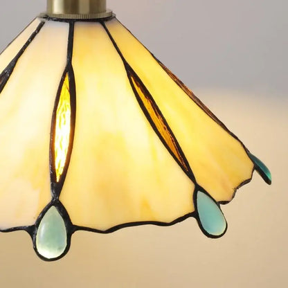 Tiffany stained glass copper led pendant lamp dining room hanging light