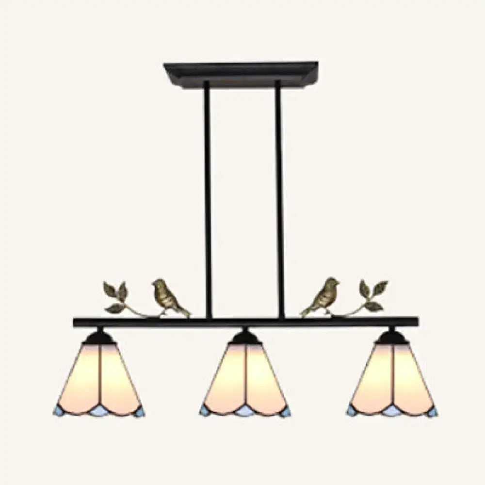 Tiffany style stained glass bird pendant light kitchen ceiling light