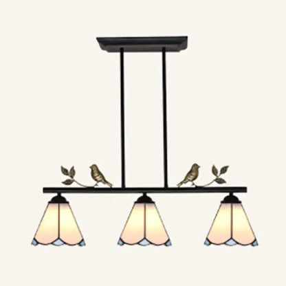 Tiffany style stained glass bird pendant light kitchen ceiling light