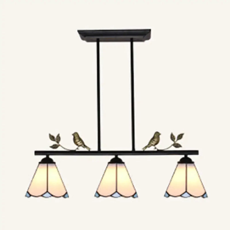 Tiffany style stained glass bird pendant light kitchen ceiling light